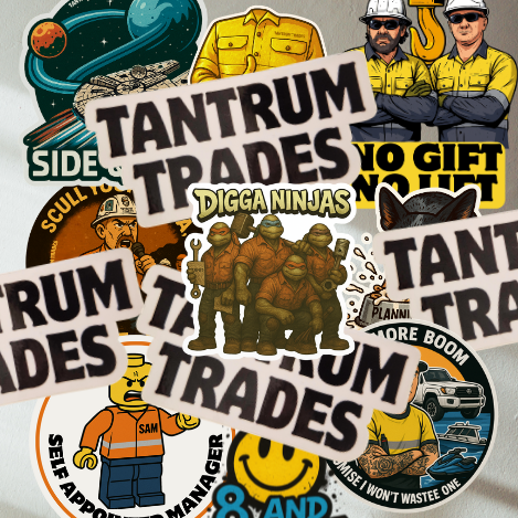 The Tradie Pack - 12PC Sticker Pack